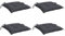 vidaXL Stuhlkissen 4 STK., Sitzkissen mit Bändern, Sitzauflage Outdoor Indoor, Stuhlauflagen Kissen für Gartenstuhl, Anthrazit 40x40cm Oxford-Gewebe