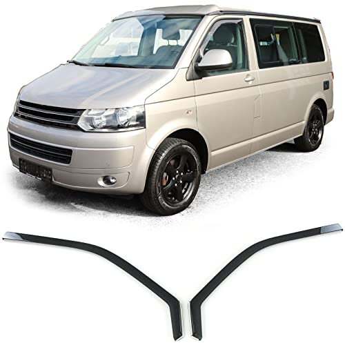 Windabweiser Regenabweiser Windschutz Schwarz Smoke für VW Bus T5 T6 ab 03