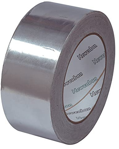 Newcobon Klebeband aus Aluminium, selbstklebend, 30 Mikrometer, 50 m x 100 mm Größe
