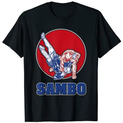 Sambo Ringen Kampfsport Russland Sowjetunion Kampfsportler T-Shirt