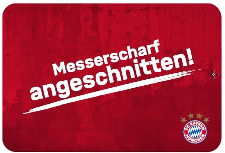FC Bayern München Frühstücksbrettchen 2er Pack (Messerscharf abgeschnitten)