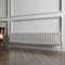 2 Column Radiator White Traditional Style 300x1460mm Horizontal Vintage Radiator，Design for Bedroom, Dining Room, Living Room