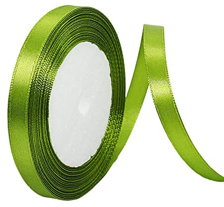 Cinta Ejército Verde Bien 10mm, 22m Cinta de Satén Cinta Regalo Cinta Tela,Cinta de Lazo,Cinta de Globos,Cinta para Envolver Regalos,Navidad,Coche,Manualidades,Boda Cumpleaños Fiesta Decoración Cinta