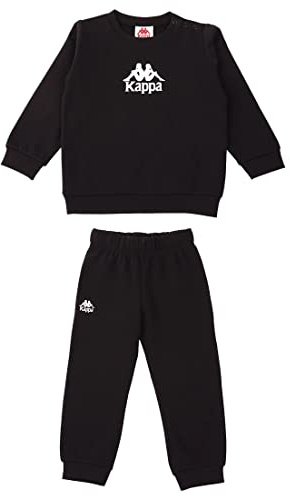 Kappa Kinder Jogginganzug Sweatsuit 709486M schwarz