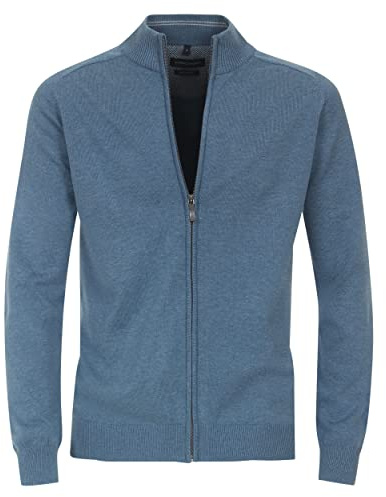 CASAMODA Strickjacke Uni Himmelblau 5XL