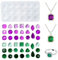 Nifocc Cabochon Epoxidharz Formen Anhänger Halskette Ohrringe Ring Silikonformen Edelstein Patch Gießform Schmuck Giessharz Formen Kristall Casting Form für DIY Basteln