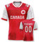 Kanada Personalisiertes Weltmeisterschaft Fussball Trikot mit Ihrem Namen und Nummer für Herren Damen Kinder Casual Sport Fan T-Shirt Trikot Geschenk Rot