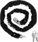 Bike Chain Locks Heavy Duty Bicycle Lock with 2 Keys, Anti-Theft Waterproof High Security Chain Lock for Bike, Motorcycle, Door, Fence, Gate, Bicycle, Scooter