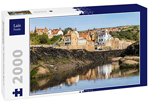 Lais Puzzle Spiegelungen der Robin Hoods Bay in den Felspools 2000 Teile