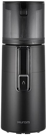 Hurom Slow Juicer | Entsafter Gemüse und Obst | H400 | Leicht zu Reinigen & Leiser Motor Elektrischer Entsafter mit großem Behälter und Siebfilter 2L | 150 Watt | BPA Frei | Schwarz