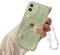 Ownest Compatible with iPhone 13 Mini 3D Butterfly Floral Clear with Design Aesthetic Women Teen Girls Glitter Crystal Sparkly Cute Girly Phone Cases iPhone 13 Mini Protective Cover+Pearl Chain
