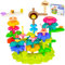 OSDUE Blumengarten Spielzeug, DIY Bouquet Sets, Flower Building Blocks Set, Montessori Spielzeug Blumen Bausteine Motorikspielzeug, Kunst Blumenarrangement Geschenk für 3-6 Mädchen und Jungen