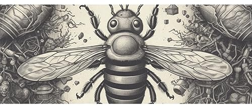 DNOVING 2 Rollen Geschenkpapier Bienen und Waben - 147,3 x 58,4 cm Geschenkpapier für Jungen & Mädchen Geburtstag & Weihnachten GWP-323712339