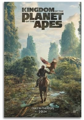 CEOK Kingdom of The Planet of The Apes Poster Vintage Art Poster Wall Art Decor Canvas Poster & Prints Wall Poster For Room Aesthetic 24x36inch(60x90cm) Unframe-Stil