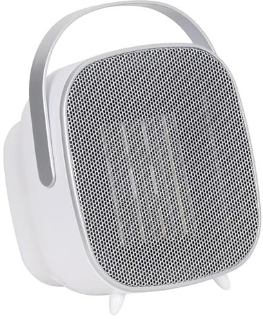 Mini termoventilatore a risparmio energetico, timer da 7 ore, 1500 Watt, termoventilatore mobile, elemento riscaldante in ceramica, mini riscaldamento elettrico, alloggiamento Cool-Touch,