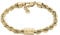 Armani Exchange Herren-Gliederarmband Edelstahl goldfarben, AXG0124710