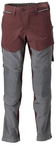 MASCOT Hose mit Knietaschen Bordeaux/Anthrazitgrau Customized - 22279-605-2289 - Größe 76C46