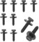 bylikeho 10pcs M6 1.0 X 25mm Hex Head Sems Bolts,Automotive Bolts Body Bolts Screw,Car Accessories Hexagonal Head Bolts Fender Bumper Body Bolts,Suitable for Most Models,Replace 11503834, 20351035