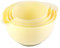 BoxedHome Yellow Mixing Bowl Set Plastic Salad Bowl Non-Slip Stackable Serving Bowls for Kitchen 4-Piece Mixing Bowl Set
