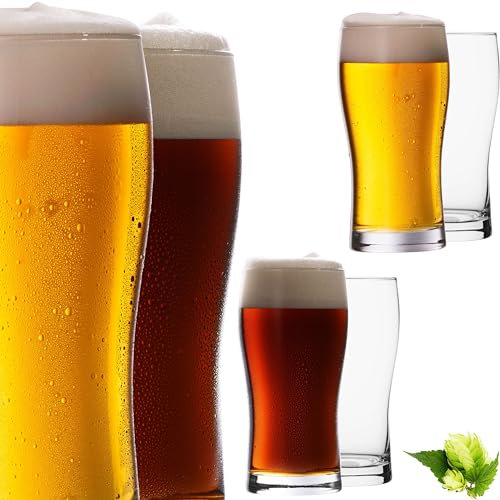 IMPERIAL glass Imperial Nonic Pint Lot de 6 verres à pinte, 500 ml (maximum 660 ml), en verre Crystalline, 0,6 l, passent au lave-vaisselle,