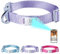 ThinkPet Intelligenter QR-Code Hundehalsband - Aus Nylon, Verstellbare Größe, Langlebig & Komfortabel, Echtzeit-Ortung mit Kontaktinformationen des Besitzers-Violett Farbe-Medium(Halsumfang:33-51cm)