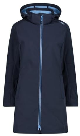 CMP - Woman Parka Zip Hood, B. Blue-Niagara, 50