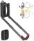 Mimoke Soporte de pared ajustable para bicicleta que ahorra espacio, diseño de elevación fácil con brazo plegable y función giratoria