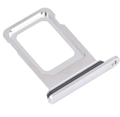 Genérico Bandeja SIM Compatible para Apple iPhone 14 Pro/MAX Plata Repuesto Lateral