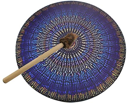 Shamanic Drum - Musik Spirituelle Schamanentrommel | Wiederverwendbares Sibirisches Musikinstrument | Geheimnisvolle Trommel für Meditation und Yoga | Mehrzweck-Holzhandtrommel