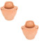 KONTONTY 2 Pz Vaso Da Fiori Da Parete Vasi Da Fiori Appesi Coperto Porta Piante Da Appendere All'aperto Vasi Per Piante Da Supporto Per Fiori Da Esterno Terracotta