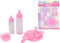 Lullaby Baby 6 Piece Baby Doll Accessories Set | Baby Doll Accessories Includes 2 Magic Milk Bottles, Feeding Bowl, Cutlery and a Dummy