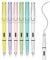 Xuigort 6pcs Macaron Fountain Pens Set, Durable Writing Everlasting Pen, Replaceable Fountain Pen for Writing, Drawing, Children, Adults, Home, School, Office Use