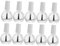 NOLITOY 10pcs Empty Nail Polish Bottles Brush Cap Glass Bottles for Diy Nail Art Refillable