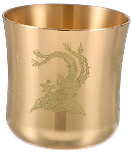 Amosfun Tazza Da Tè Antica Elegante Tazza Da Tè in Rame Per Acqua Succo Tè Teiera Retrò