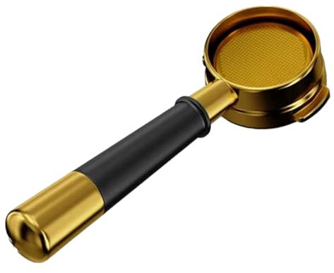 Kznifmk 58mm Bottomless Portafilter for La Marzocco/E61, Espresso Machine Accessory with Metal Handle Coffee Accessories B