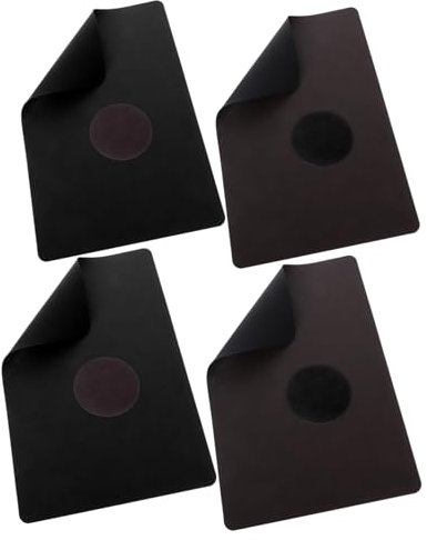 CHICAMPERA Quadratische Matten in Lederoptik 8 Wiederverwendbare Tischsets Für Den Warmen Esstisch