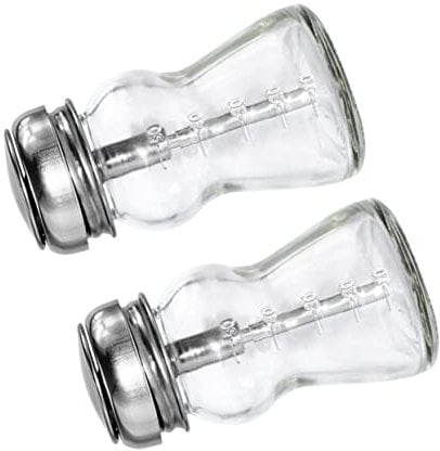 MOTHNUR 2pcs Multipurpose Glass Bottle Nail Polish Remover Pump Bottle for Alcohol Nail Art Easy to Use