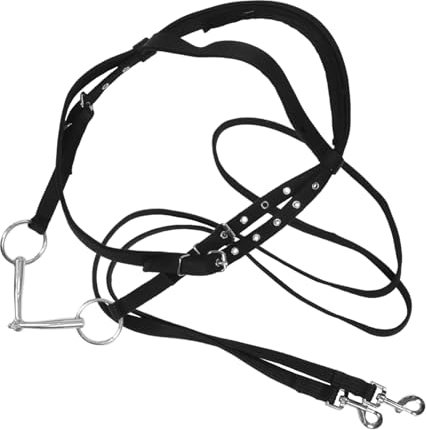KOMBIUDA Cavezza Di Corda in Nylon Briglia Senza Bocca Ergonomica Per Addestramento e Equitazione Di Finimenti Western