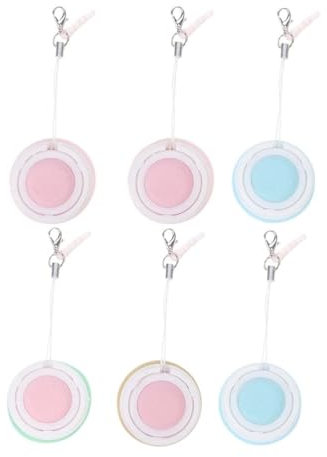 6 x Handy-Scheibenwischer, Brillenreiniger, Reinigungstuch, Brillenputztuch, mobiles dekoratives Tuch für Linsen