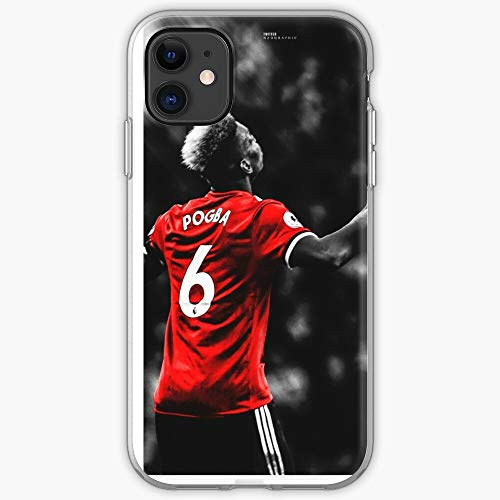 Phone Case United Manchester Pogba Paul Compatible with iPhone 11 12 13 14 15 16 17 Pro Max Mini XR SE 2022 7 8 X Xs Plus For Samsung S22 S23 S24 S25 Ultra Transparent