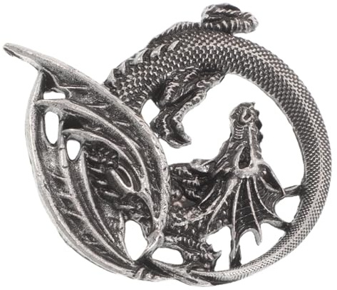 Broche Dragon en Alliage Style Rock Vintage pour Homme, Légère | Port Quotidien et Occasions Spéciales, S’Accorde Facilement, à Fixer Veste, Chemise ou Manteau au Besoin