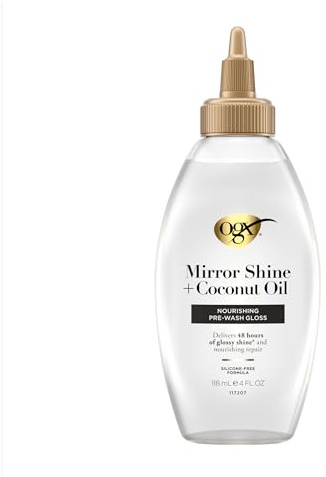 OGX Mirror Shine + Kokosnussöl, pflegender Vorwasch-Glanz, 118 ml