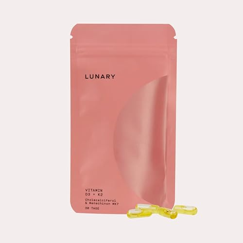 LUNARY Vitamin D3 K2 MK7 | Kapseln Vegan | 1000 IE Vitamin D 3