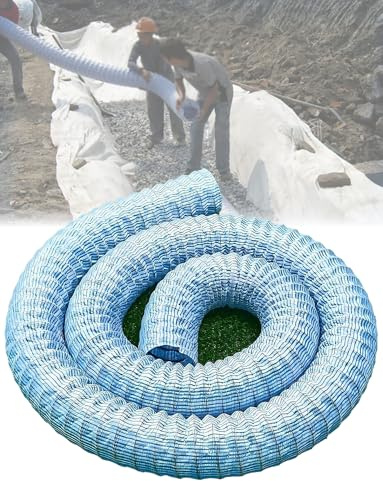 HLHLH 5 cm/2 Zoll Perforiertes Französisches Abflussrohr, Flexibles Unterirdisches, Stahldrahtverstärkter Weichwasser-Infiltrationsschlauch for Hofeinfahrt(200cm/6.56ft)