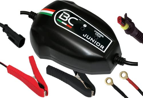 BC Battery Controller 700BCJP BC JUNIOR 900, caricabatterie intelligente e caricabatterie di mantenimento per tutte le batterie al piombo acido da 12V per auto e moto, 1 Amp