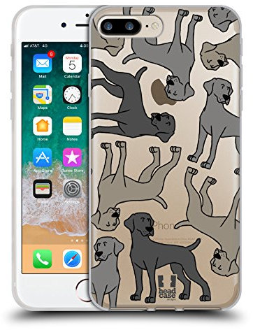 Head Case Designs Weimaraner Hunde Rassen Modelle 6 Gelhülle [Militärischer Schutzgrad] Kompatibel Mit Apple iPhone 7 Plus/iPhone 8 Plus Und Kompatibel Mit MagSafe