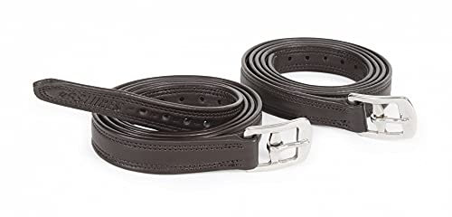 Shires einfach Pflege Nicht-Stretch Steigbügelriemen, Havana