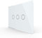 LIVOLO Interruttore della Luce con Indicatore LED Touch Switch con Pannello in Cristallo Toccare Interruttore a parete per Illuminazione Domestica,3 Gang 1 Way,C903-11