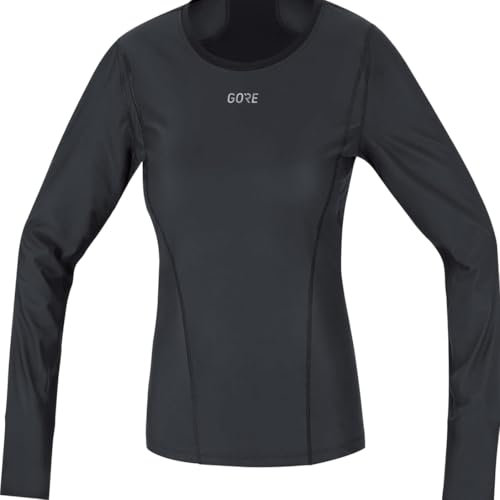 GOREWEAR M WINDSTOPPER Base Layer Thermo Shirt Langarm Damen, Black, 38