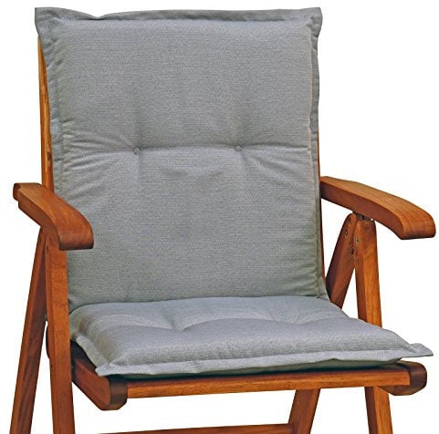 Auflagen für Sessel Mittellehner 105 cm Lang Dessin Rio 50318-711 in Grau Ohne Sessel (1)